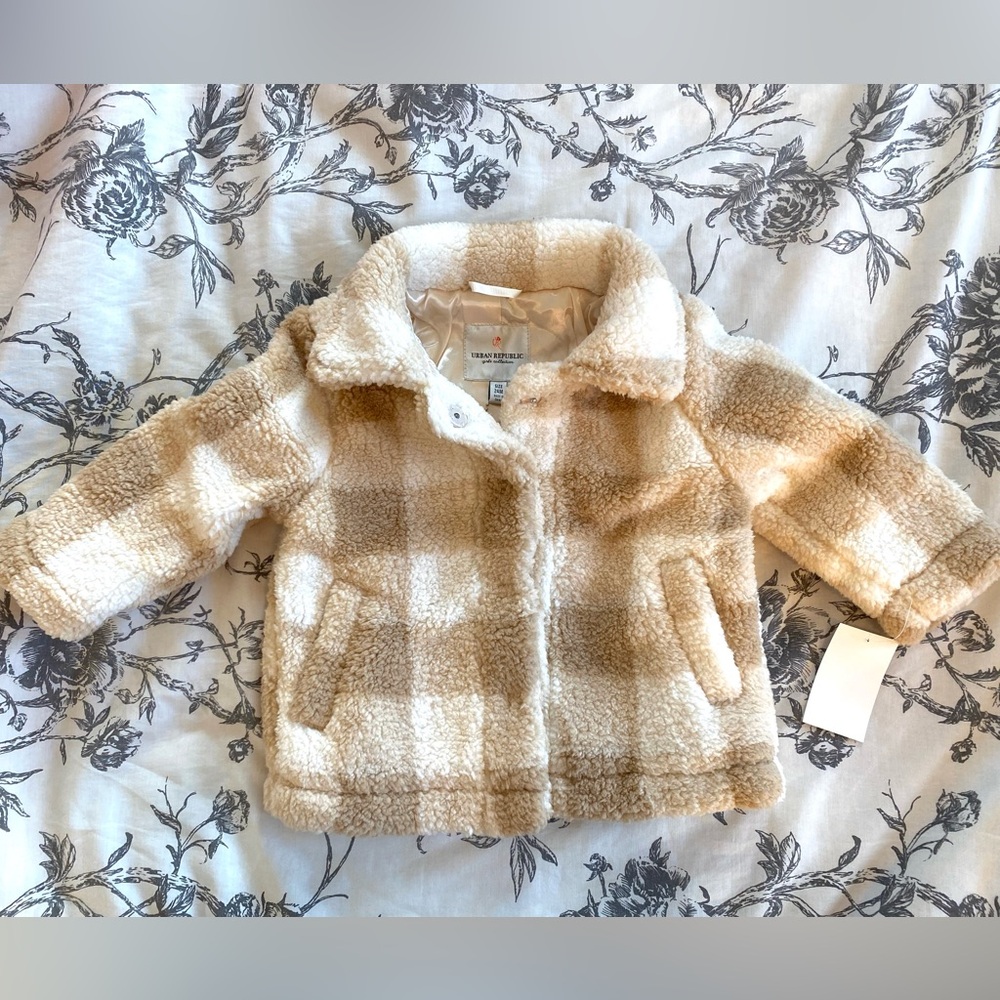 NWT Urban Republic Sherpa Buffalo Plaid Jacket